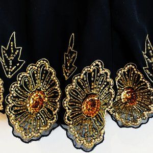 GREAT GATSBY Pearls embroidered skort